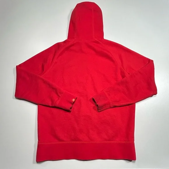 Nike Men's Fleece Windrunner Jacket Hoodie Red Black Medium - Picture 2 of 7